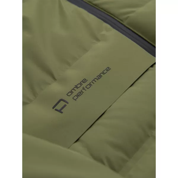  Geaca de iarna matlasata pentru barbati OMBRE OM-JAHP-0305 MĂSLINE 