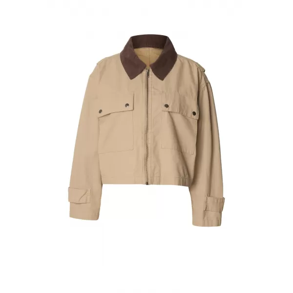  Geaca de dama URBAN CLASSICS TB7726 BEJ UNIUNE 