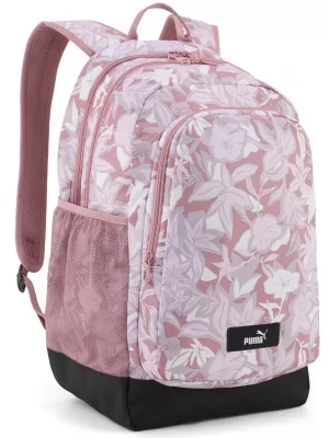 Rucsac PUMA ACADEMY AOP BACKPACK 09115028 LEMN DE TRANDAFIR ÎNTUNECAT/FLORAL AOP