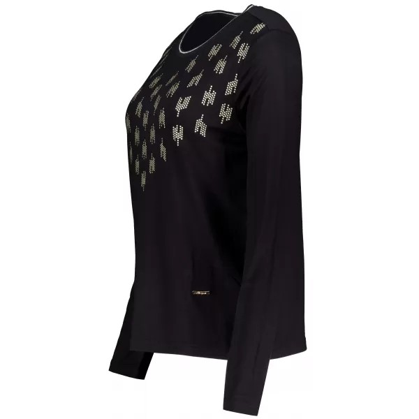  Tricou de damă ALTISPORT IDIARA NEGRU 