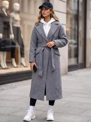 Palton de damă DSTREET NY0775 ALBASTRU