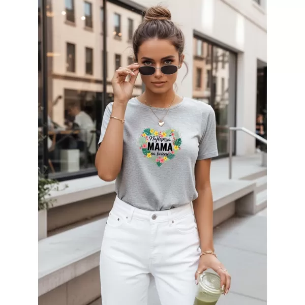  Tricou de damă DSTREET NX5029RY-AS GRI DESCHIS 
