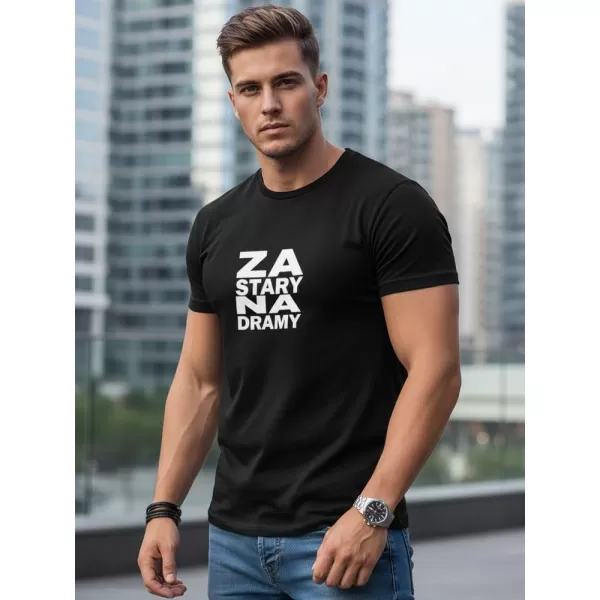  Tricou pentru bărbați DSTREET NX0112R-BK NEGRU 