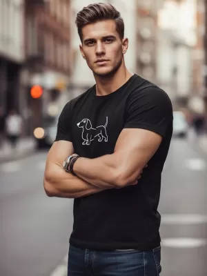 Tricou pentru bărbați DSTREET NX0221R-BK NEGRU