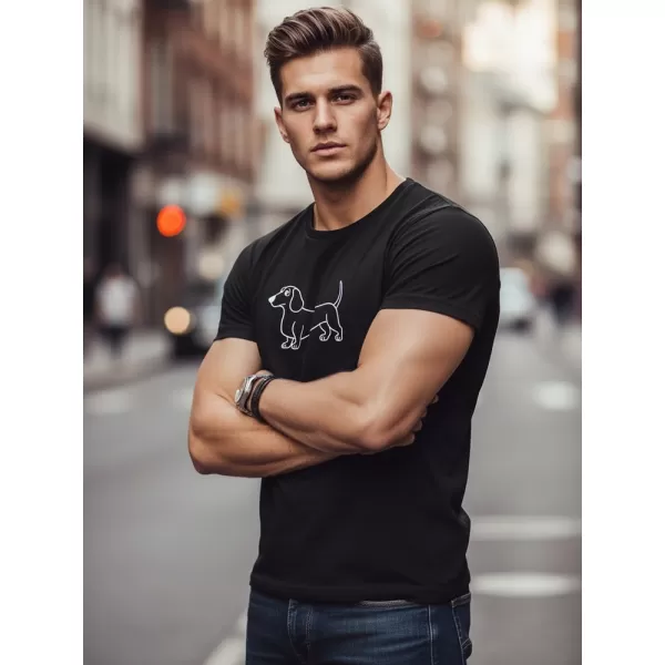  Tricou pentru bărbați DSTREET NX0221R-BK NEGRU 