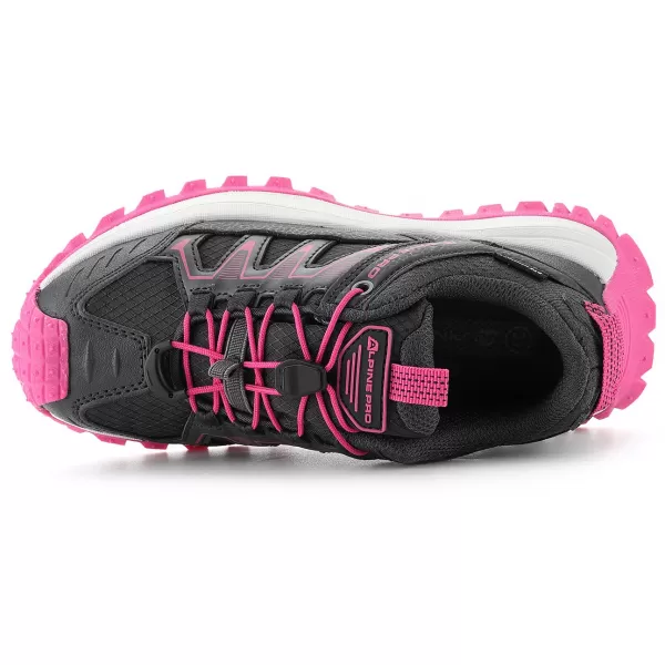  Pantofi de exterior pentru copii ALPINE PRO GERNO GRI ÎNCHIS ADEVĂRAT 