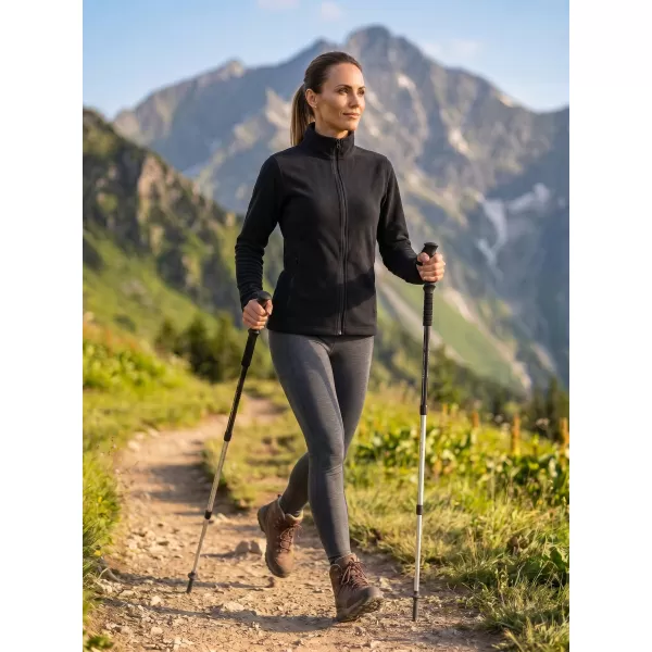  Hanorac de damă din micro polar MALFINI FACTOR 853 NEGRU 