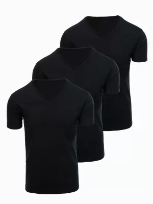 Tricou pentru bărbați OMBRE OM-TSBS-0281 NEGRU