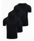 Tricou pentru bărbați OMBRE OM-TSBS-0281 NEGRU