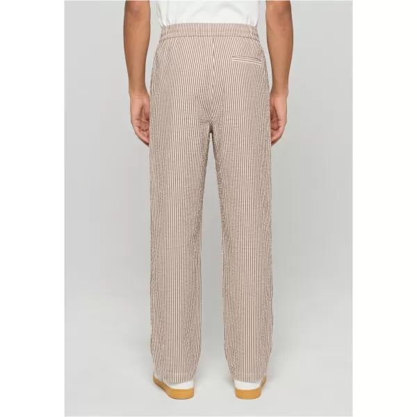  Pantaloni pentru bărbați URBAN CLASSICS TB8418-22409 MOCCA MARO/ALB 