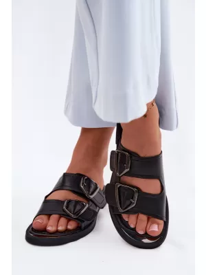 Papuci de damă VINCEZA 62304 NEGRU