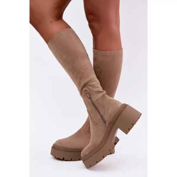  Cizme de dama BOTO 9671A-1 KAKI 