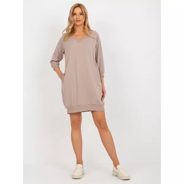  Rochie BASIC FEEL GOOD RV-SK-7203.35P BEJ ÎNCHIS 
