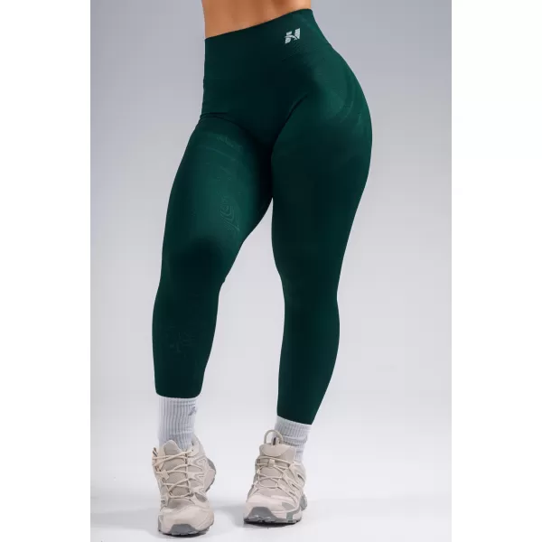  Jambiere extra push-up cu talie înaltă NEBBIA PRIMAL 850 VERDE ÎNCHIS 