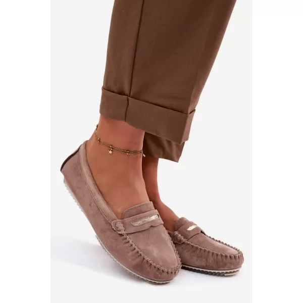  Mocasini de dama S.BARSKI LR61-7029 MARO ÎNCHIS 