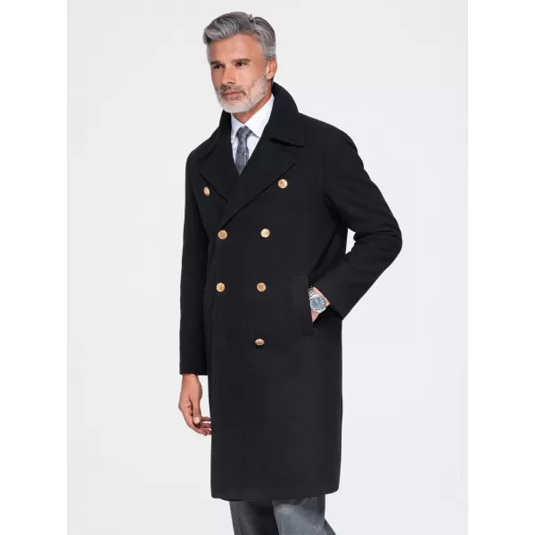  Palton pentru bărbați OMBRE OM-COWC-0156 NEGRU 