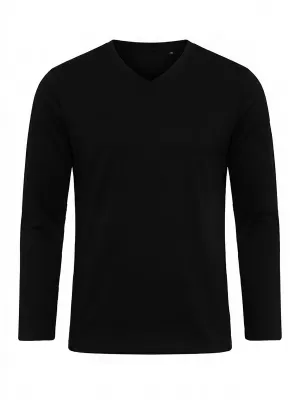 Tricou pentru bărbați OMBRE L171 NEGRU