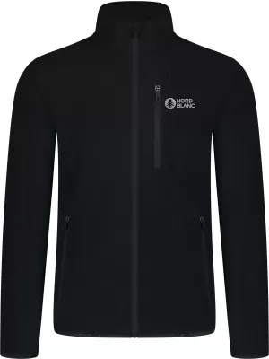 Hanorac ușor pentru bărbați din fleece NORDBLANC QUARRY NBSFM8372 NEGRU