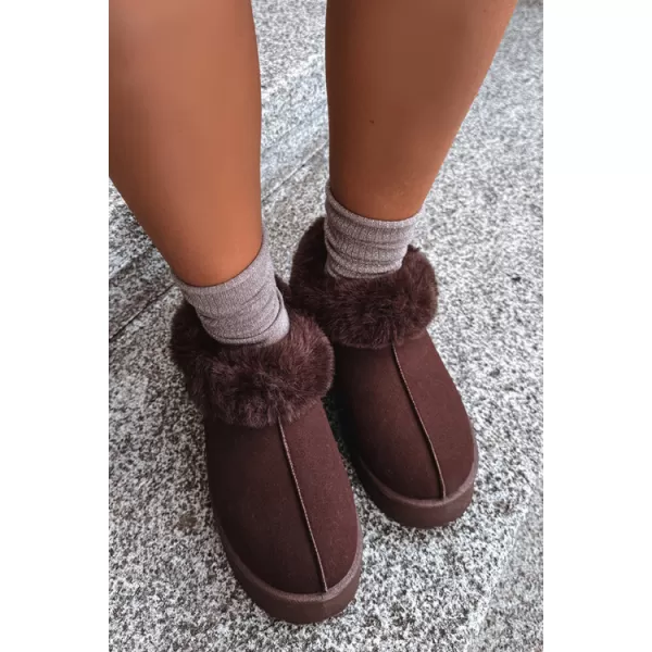  Oameni de zăpadă pentru femei BIG STAR SHOES UU274203 UMBRE MARO/BEJ 