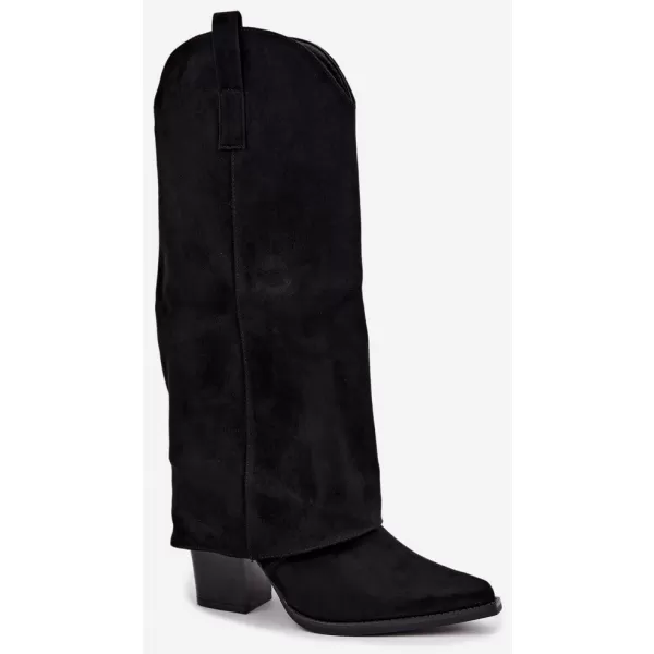  Cizme de dama BOTO QT141 NEGRU 
