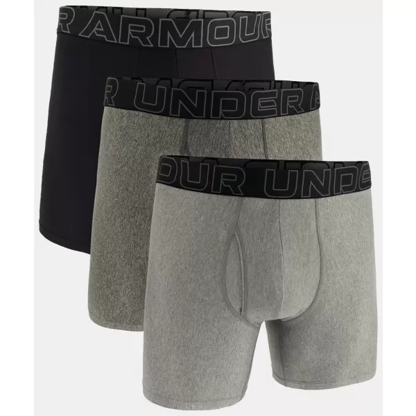  Boxeri pentru bărbați UNDER ARMOUR M UA PERF TECH 6IN (3KS) 1383878-035 GRI 