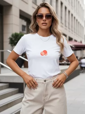 Tricou pentru femei DSTREET NX8046RY-WH ALB