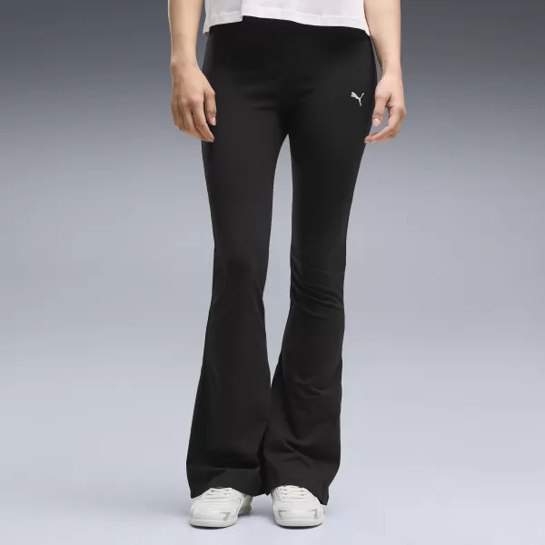  Jambiere de damă PUMA ESS HIGH-WAIST FLARED LEGGINGS 63154201 PUMA NEGRU 