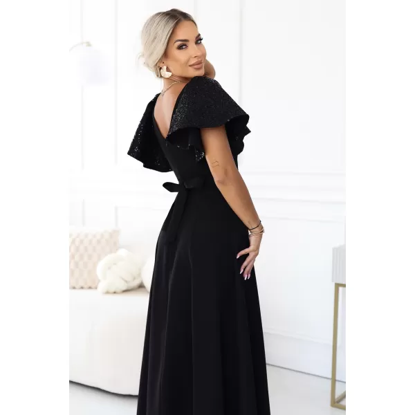  Rochie NUMOCO 694-1 NEGRU 