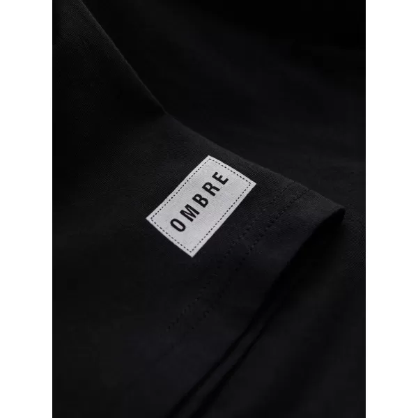  Tricou pentru bărbați OMBRE OM-TSPT-0269 NEGRU 