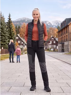 Pantaloni softshell dama ALPINE PRO AKANA 3 NEGRU
