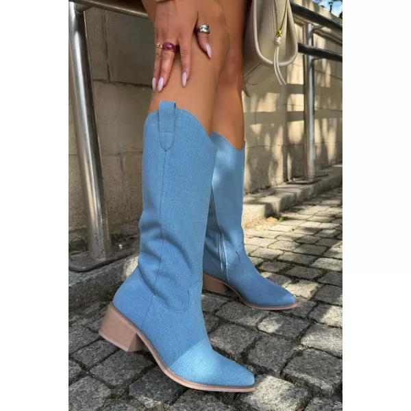  Cizme de dama BOTO LQ-115 ALBASTRU 