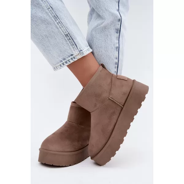  Oameni de zăpadă pentru femei BIG STAR SHOES UU274224 BEJ 