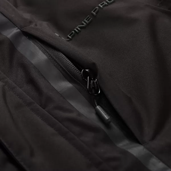  Geaca de schi pentru copii ALPINE PRO DEARO 3 NEGRU 
