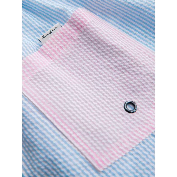  Pantaloni scurți pentru bărbați OMBRE OM-SRSS-0215 ALBASTRU SI ROZ 