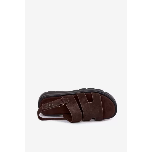  Sandale de dama BIG STAR SHOES TT274483 MARO/BEJ 