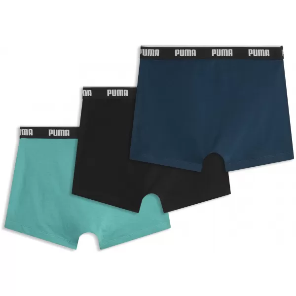  Boxeri pentru bărbați PUMA MEN BOXERS 3P 94713011 COMBO VERDE 