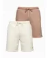 Set de pantaloni scurți pentru bărbați OMBRE Z129 CREM/MARO DESCHIS