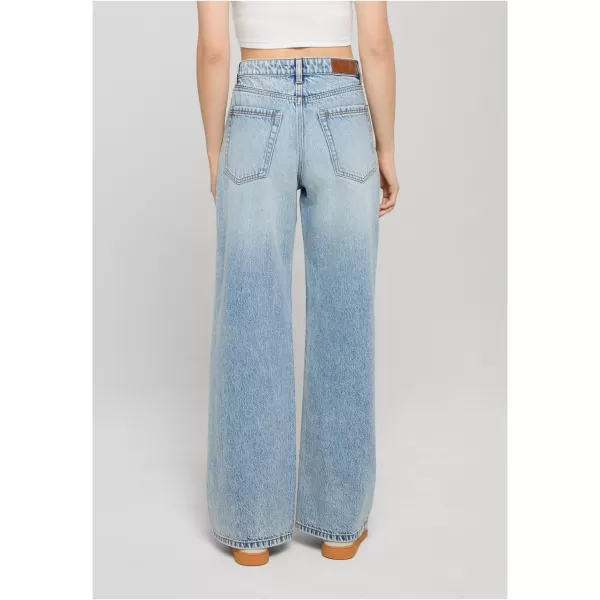  Pantaloni de dama URBAN CLASSICS TB8141 MURDAR ALBASTRU DESCHIS SPĂLAT CU ACID 