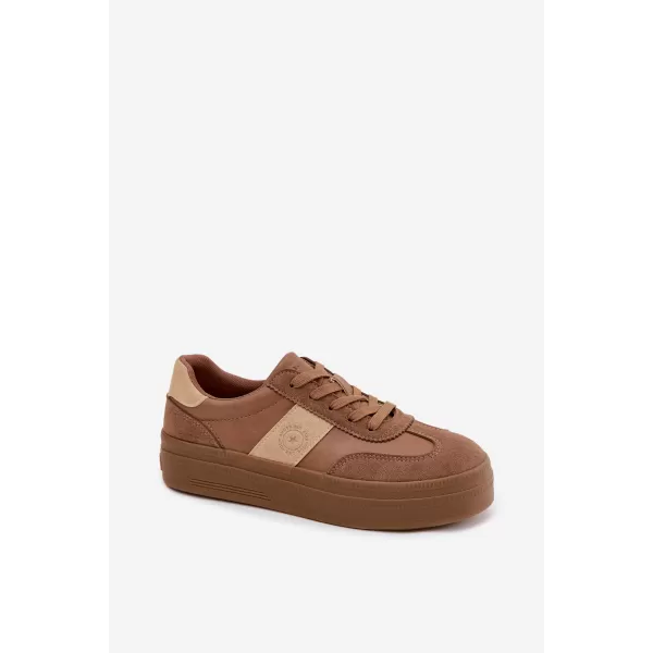  Adidași de damă BIG STAR SHOES UU274015 MARO/BEJ 