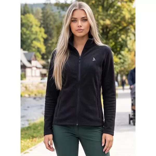  Hanorac de damă din fleece ALTISPORT ALW002852 NEGRU SI ARGINTIU 
