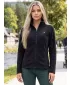 Hanorac de damă din fleece ALTISPORT ALW002852 NEGRU SI ARGINTIU