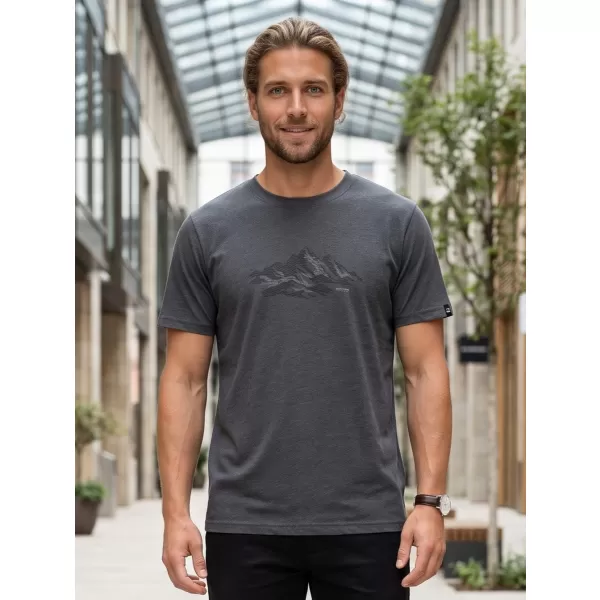  Tricou funcțional pentru bărbați ALPINE PRO GREM 3 VARIANTA DE COMPUTER GRI ÎNCHIS ADEVĂRAT 