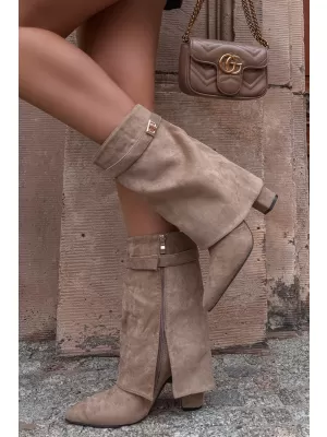 Botine de dama BOTO LA3116 KAKI
