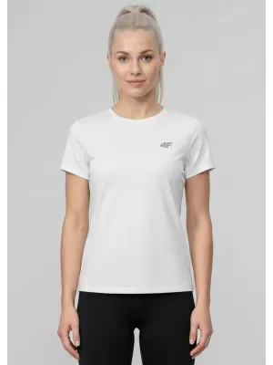 Tricou pentru femei 4F WMM00TTSHF3308 ALB