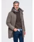 Parka pentru bărbați OMBRE OM-COWC-0161 CENUȘIU