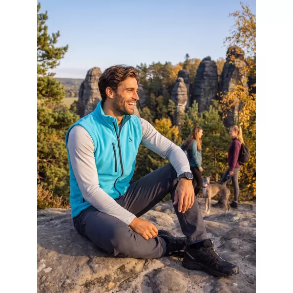  Vestă din lână pentru bărbați ALTISPORT ALM002525 TURCOAZ 