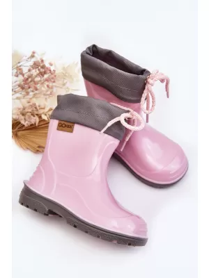 Welles pentru copii BOTO 951 PINK ROZ/GRI