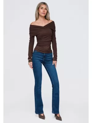 Bluza de dama OMBRE OW-TS-E0088 MARO