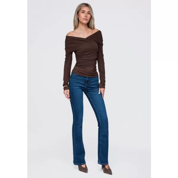  Bluza de dama OMBRE OW-TS-E0088 MARO 