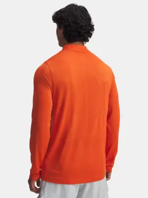 Tricou pentru bărbați UNDER ARMOUR VANISH ELITE SEAMLESS 1/4 ZP 1382798-844 PORTOCALE